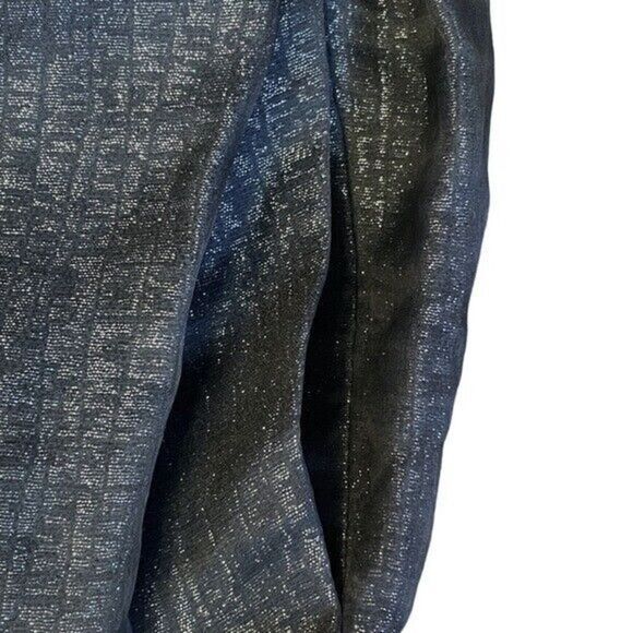 BCBGMaxAzria Runway Graphite Bubble Mini Dress 4 Silk Metallic Pleated Cocktail - Picture 6 of 10